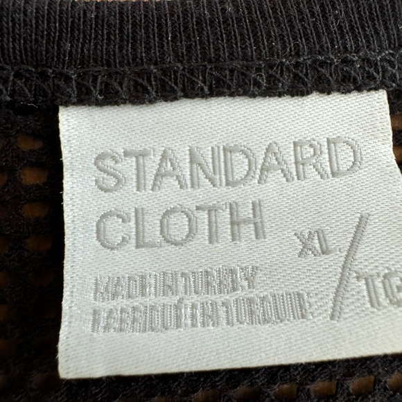STANDARD CLOTH NET BLACK TANK TOP X LARGE - Picture 5 of 5